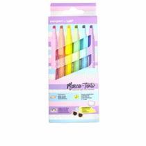 Kit Marca texto UP Pastel BY Uatt - Caixa com 6 - Newpen Kit Marca texto UP Pastel BY Uatt - Caixa com 6 - Newpen