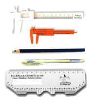 Kit marcação Sobrancelhas- paquímetro/lápis/caneta/régua .