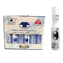 Kit Marcador 2mm Branco Baden 24 unidades