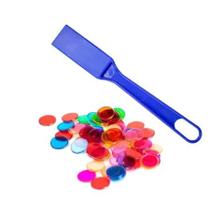 Kit Marcador De Bingo 100 Discos Plásticos Pegador Magnético Kit Marcador De Bingo 100 Discos Plásticos Pegador Magnético