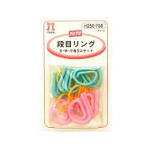 Kit Marcador de Ponto Anel Clipes para Tricô Hamanaka 15pçs Kit Marcador de Ponto Anel Clipes para Tricô Hamanaka 15pçs