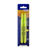 Kit marcador fluor amarelo c/ 2 brw Kit marcador fluor amarelo c/ 2 brw