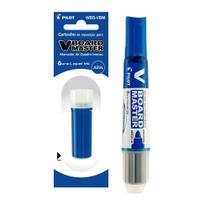 Kit Marcador p/ Quadro Branco V-Board Recarregável + Cartucho de Reposição - Pilot Canetão Recarregavel Refil Kit Marcador p/ Quadro Branco V-Board Recarregável + Cartucho de Reposição - Pilot Canetão Recarregavel Refil