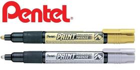 KIT Marcador Pentel Paint Marker A Base De Oleo Com 2
