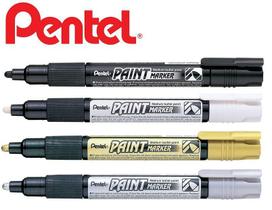 KIT Marcador Pentel Paint Marker A Base De Oleo Com 4