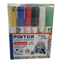 Kit Marcador Pilot Pintor Ponta Fina 1.0mm Cores Clássicas