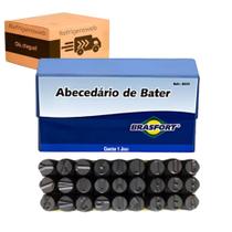 Kit Marcador Punção Alfanumérico 4mm 27 Peças Letras