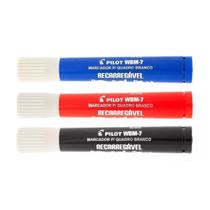 Kit Marcador Quadro Branco Pilot WBM-7 - 3 Cores