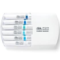Kit Marcador Tons De Azul Pigment Marker Winsor & Newton Kit Marcador Tons De Azul Pigment Marker Winsor & Newton