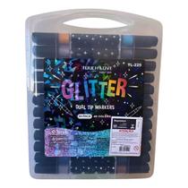 Kit Marcador Touch Love Glitter Ponta Dupla 24 Pack 48 Cores Kit Marcador Touch Love Glitter Ponta Dupla 24 Pack 48 Cores