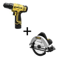 Kit Marce Serra Circular 1100w + Parafusadeira Hammer 12v Kit Marce Serra Circular 1100w + Parafusadeira Hammer 12v
