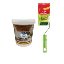 KIT Marceneiro 6 - Verniz PU 70 900ML + Rolo de Espuma 5CM Condor