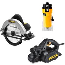 Kit Marceneiro Serra Circular + Plaina + Tupia Laminadora Kit Marceneiro Serra Circular + Plaina + Tupia Laminadora