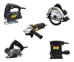 Kit Marceneiro Serra Circular Tico Tico Lixadeira Esmerilhadeira e Serra Marmore