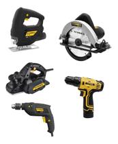 Kit Marceneiro Serra Circular Tico Tico Plaina Furadeira Parafusadeira Kit Marceneiro Serra Circular Tico Tico Plaina Furadeira Parafusadeira