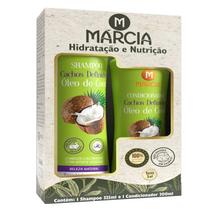 Kit Márcia Cachos Definidos Óleo de Coco Shampoo 325ml Condicionador 200ml Kit Márcia Cachos Definidos Óleo de Coco Shampoo 325ml Condicionador 200ml