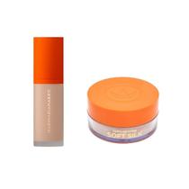 Kit Mari Maria Base Matte Velvetskin Nude+Pó Delicate
