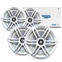 Kit Marinizado Hurricane 4 Alto Falantes HM650 +Modulo 800.4M Kit Marinizado Hurricane 4 Alto Falantes HM650 +Modulo 800.4M
