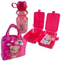 Kit Marmita com Bolsa Térmica, Garrafa 380ml e Talher