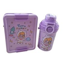 Kit Marmita com Talher e Garrafa de 500ml