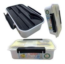 Kit Marmita Com Talheres 780ml Com Travas - Nitron Kit Marmita Com Talheres 780ml Com Travas - Nitron