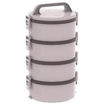 Kit Marmita Completo 2 Simples 1 Dupla 1 Tripla Bege Soprano