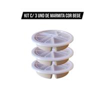 Kit Marmita Conservadora de Alimentos 4 Divisórias Térmica, Reutilizável Cores Branca, Preta, Bege e Rosé Kit Marmita Conservadora de Alimentos 4 Divisórias Térmica, Reutilizável Cores Branca, Preta, Bege e Rosé