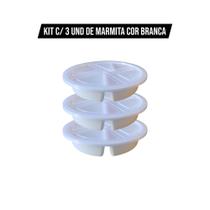 Kit Marmita Conservadora de Alimentos 4 Divisórias Térmica, Reutilizável Cores Branca, Preta, Bege e Rosé Kit Marmita Conservadora de Alimentos 4 Divisórias Térmica, Reutilizável Cores Branca, Preta, Bege e Rosé