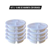 Kit Marmita Conservadora de Alimentos 4 Divisórias Térmica, Reutilizável Cores Branca, Preta, Bege e Rosé Kit Marmita Conservadora de Alimentos 4 Divisórias Térmica, Reutilizável Cores Branca, Preta, Bege e Rosé