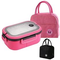Kit Marmita Fitness 1l Com Bolsa Térmica Academia Trabalho