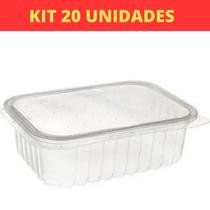 Kit Marmita Fitness Plástico Pote Descartável 20un Freezer 350ml - Trik Trik