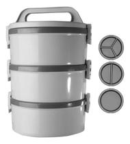 Kit Marmita Termica Bege 1 Simples 1 Dupla 1 Tripla Soprano Kit Marmita Termica Bege 1 Simples 1 Dupla 1 Tripla Soprano