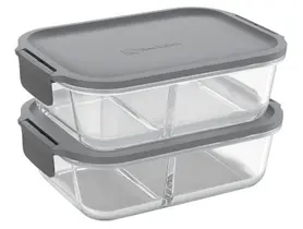 Kit Marmitas Empilháveis Electrolux Lunch Box Cinza 2 Peças Kit Marmitas Empilháveis Electrolux Lunch Box Cinza 2 Peças