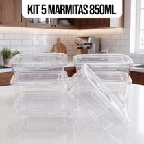 Kit Marmitas Potes Travas Laterais hermeticas Livres de BPA Alimentos organiza congelador KAZIVA Kit Marmitas Potes Travas Laterais hermeticas Livres de BPA Alimentos organiza congelador KAZIVA