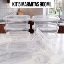 Kit Marmitas Potes Travas Laterais hermeticas Livres de BPA Alimentos organiza congelador KAZIVA Kit Marmitas Potes Travas Laterais hermeticas Livres de BPA Alimentos organiza congelador KAZIVA
