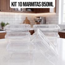 Kit Marmitas Potes Travas Laterais hermeticas Livres de BPA Alimentos organiza congelador KAZIVA Kit Marmitas Potes Travas Laterais hermeticas Livres de BPA Alimentos organiza congelador KAZIVA