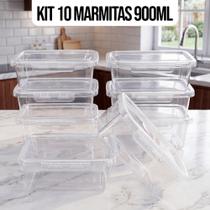 Kit Marmitas Potes Travas Laterais hermeticas Livres de BPA Alimentos organiza congelador KAZIVA Kit Marmitas Potes Travas Laterais hermeticas Livres de BPA Alimentos organiza congelador KAZIVA