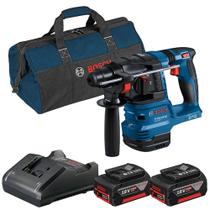 Kit martelete perfurador/rompedor BL GBH 185-LI SB Bolsa 2 Bat 18V 4,0Ah Carregador Bivolt - BOSCH Kit martelete perfurador/rompedor BL GBH 185-LI SB Bolsa 2 Bat 18V 4,0Ah Carregador Bivolt - BOSCH