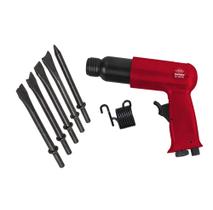 Kit martelete rebarbador pneumático com 9 peças