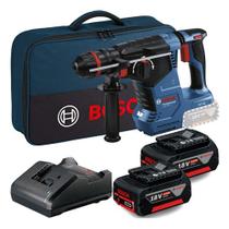 Kit Martelete Rompedor Bosch Gbh 187 Li 18v Brushless Com 2 Baterias 4a Kit Martelete Rompedor Bosch Gbh 187 Li 18v Brushless Com 2 Baterias 4a