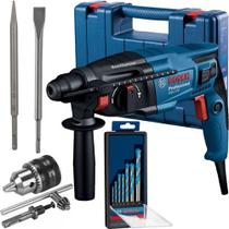 Kit Martelete Rompedor Bosch Gbh 220 Sds Plus Brocas Mandril Ponteiro 220v Kit Martelete Rompedor Bosch Gbh 220 Sds Plus Brocas Mandril Ponteiro 220v