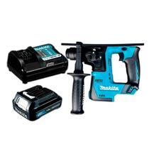 Kit Martelete Rotativo HR140DZ Com Bateria 12V BL1016 E Carregador DC10WD Makita Até 4900IPM 850 RPM 1.0J C/Limitador de profundidade Profissional