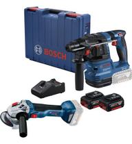 Kit Martelete Sem Fio 18v Gbh 185 Li 2 Bat E Esmerilhadeira