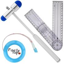 Kit martelo buck estágio estudante goniometro grande fisioterapia estagio avaliacao fisica goniômetro Kit martelo buck estágio estudante goniometro grande fisioterapia estagio avaliacao fisica goniômetro