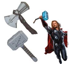 Kit Martelo Thor Mjolnir Deus do Trovão x Martelo Thor Stormbreaker Marvel Hasbro