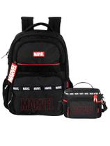 Kit Marvel Avengers Mochila Costas + Lancheira Térmica Luxo