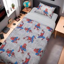 Kit Marvel Com Edredom Jogo Cama Homem Aranha Conjunto 3 Pçs Licenciado Portallar
