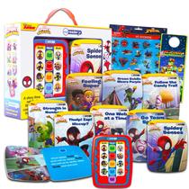 Kit Marvel Spidey Me Reader com 8 Livros e Adesivos