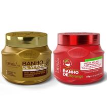 Kit Masc. banho de verniz e de Morango Forever Liss 250g Kit Masc. banho de verniz e de Morango Forever Liss 250g