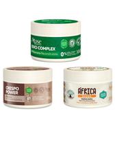 Kit másc. baoba africa, crespo e bio compex 300g
